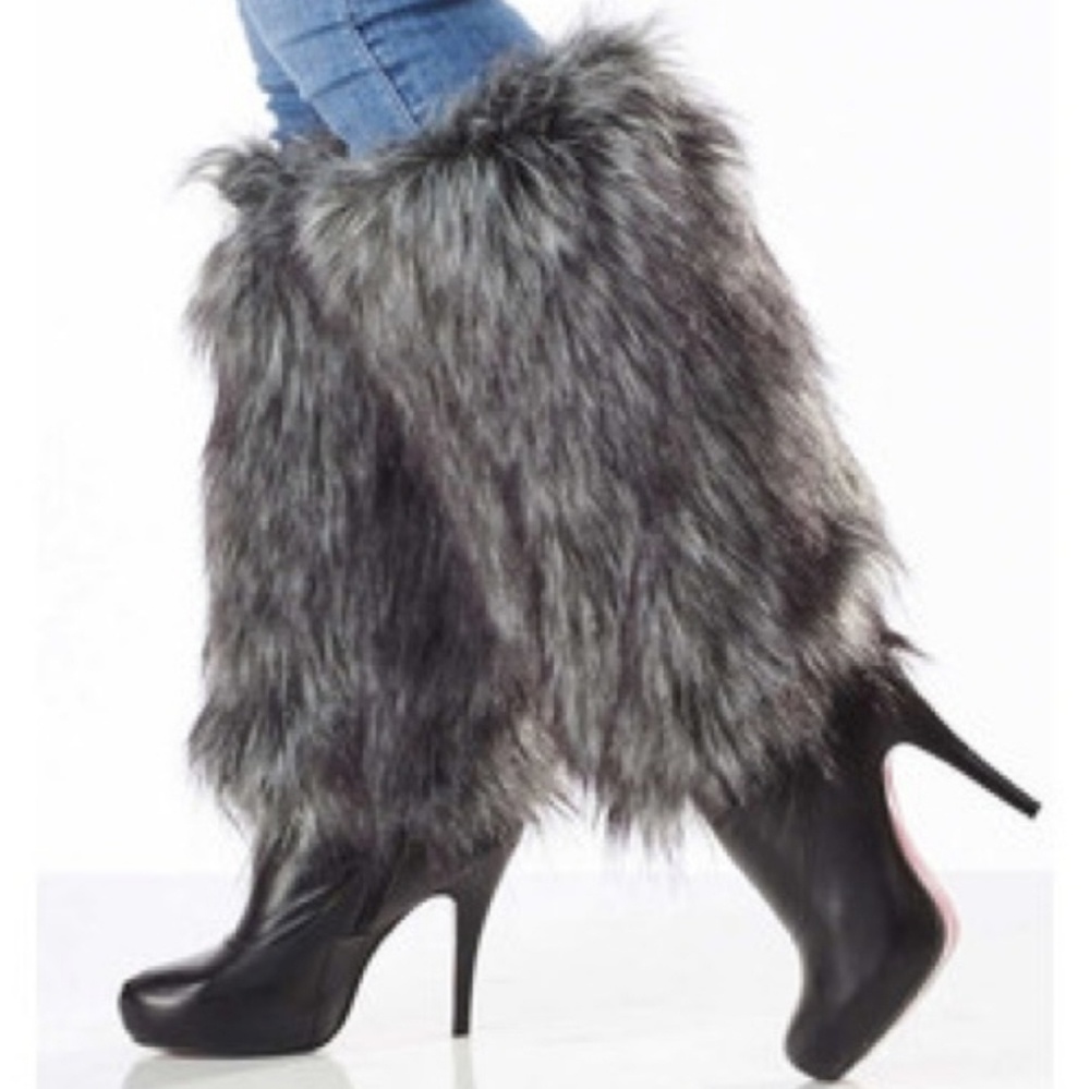 Faux Fur Leg Warmers